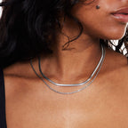 Bruce & Co Ios – Herringbone and Rope Layered Necklace