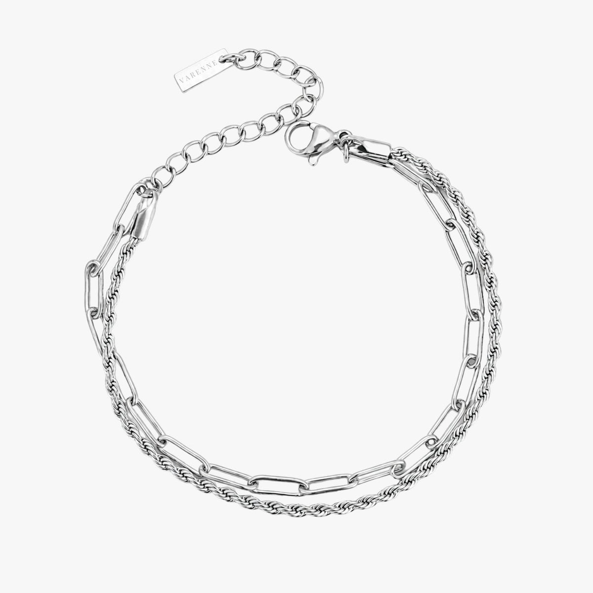 Bruce & Co Go-To – Layered Chain Bracelet, Stainless Steel
