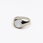 Bruce & Co Round Mother-of-Pearl Signet Ring