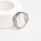 Bruce & Co Ocean – Triple Wave Band Ring
