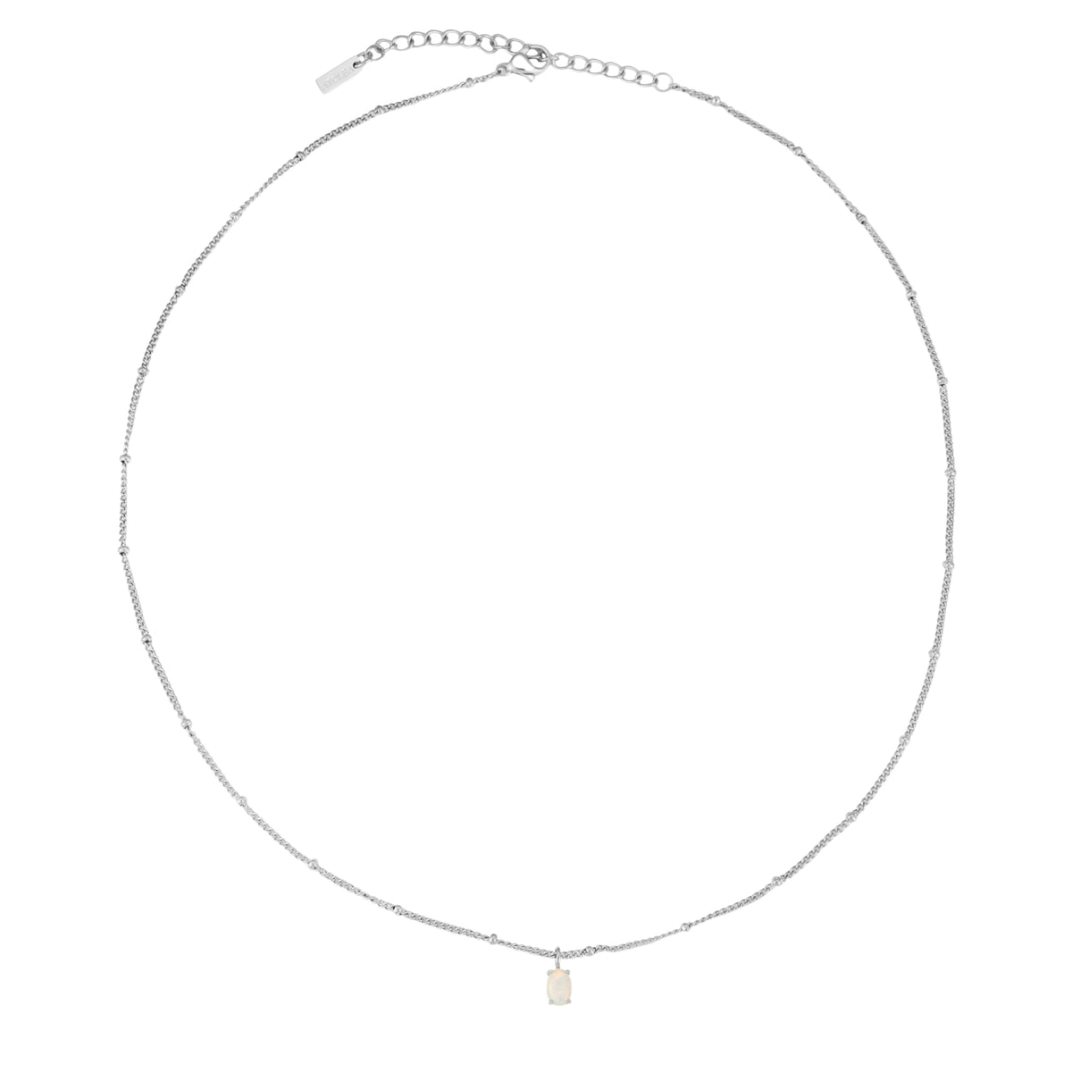 Bruce & Co Oval Simulated Opal Pendant Necklace, 45 cm