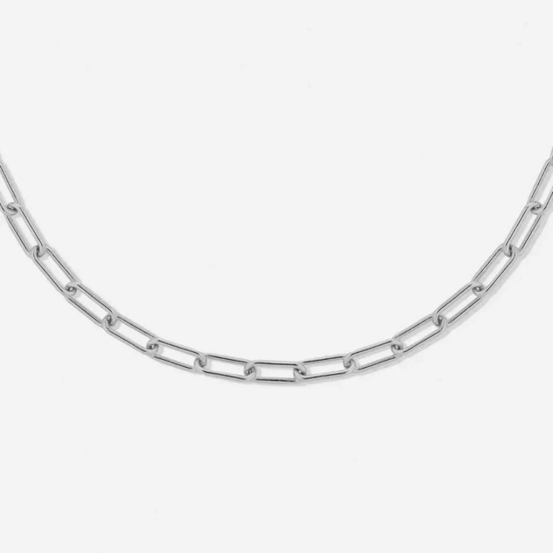Bruce & Co Cozumel – Paperclip Chain Choker, 3 mm × 39 cm