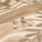 Bruce & Co Freshwater Pearl Stud Earrings, 4 mm