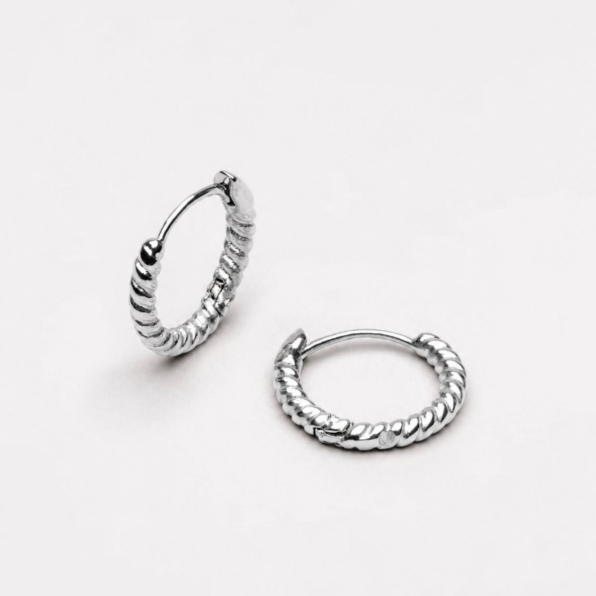 Bruce & Co Twisted Rope Hoop Earrings, 10 mm