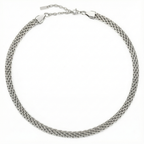 Bruce & Co Sifnos – Woven Chain Choker, 6 mm, Steel