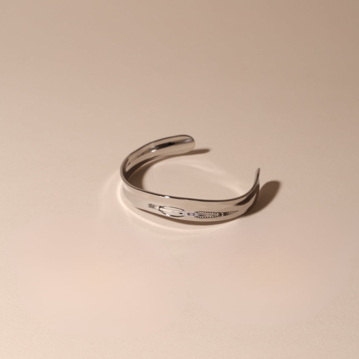 Bruce & Co Sol – Sculpted Polished Open Cuff Bracelet