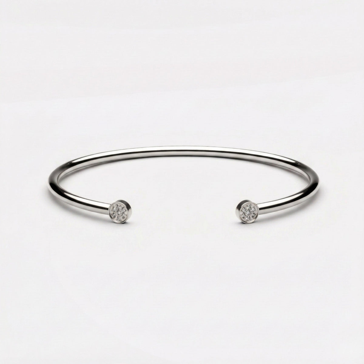 Bruce & Co Mirari – Pavé Disc End Cuff Bracelet