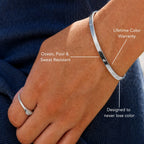 Bruce & Co Starlight – Starburst Zircon Cuff Bracelet