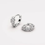 Bruce & Co Starlight – White Zircon Cluster Huggie Earrings