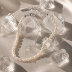 Bruce & Co Freshwater Pearl Bracelet, 16–20 cm, Steel