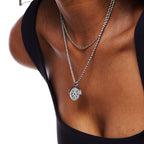 Bruce & Co Sun Coin Rope Chain Necklace, 21 mm