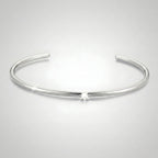 Bruce & Co Solar – White Zircon Open Cuff Bracelet