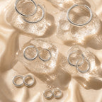 Bruce & Co Classic Thick Hoop Earrings, 14–36 mm, Steel