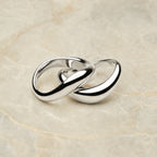 Bruce & Co Double Trouble – Two Sculpted Wave Rings Set