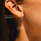 Bruce & Co Beaded Edge Hoop Earrings, 9 mm