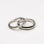 Bruce & Co Gemini – Two Sculpted Stacking Rings Set