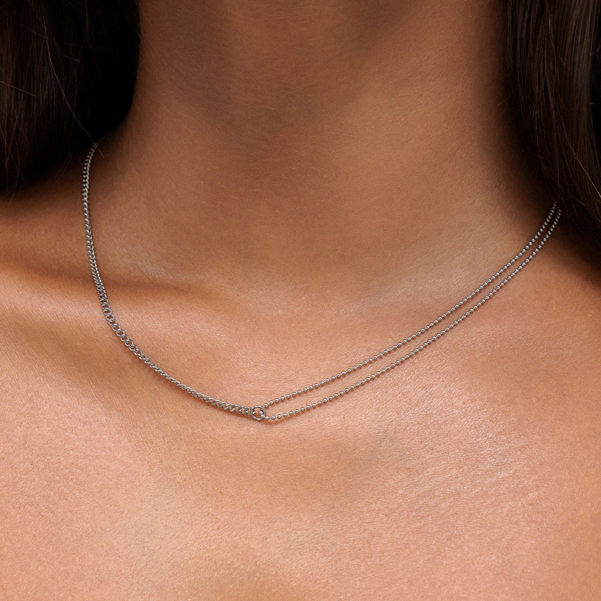 Bruce & Co Double Trouble – Split Chain Choker, 39 cm