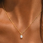 Bruce & Co Oval Simulated Opal Pendant Necklace, 45 cm