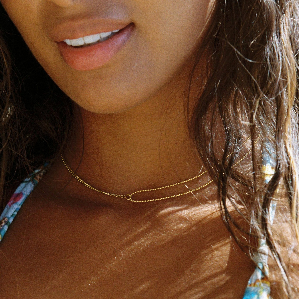 Bruce & Co Double Trouble – Split Chain Choker, 39 cm