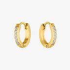Bruce & Co Zirconia Huggie Hoop Earrings, 13 mm