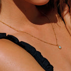Bruce & Co Round Mint Opal Pendant Necklace, 6 mm