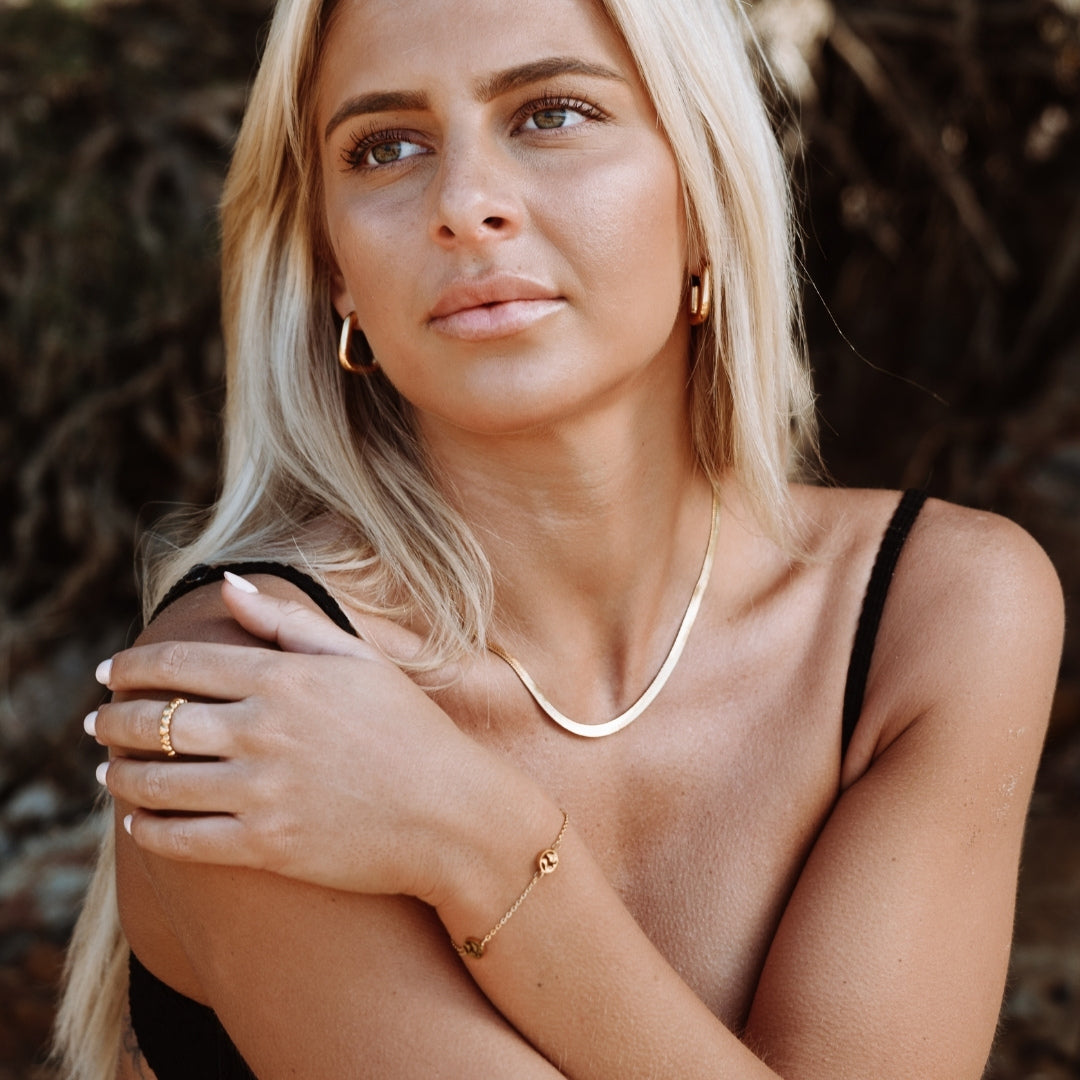Bruce & Co Kauai – Herringbone Choker, 4 mm, 39–44 cm
