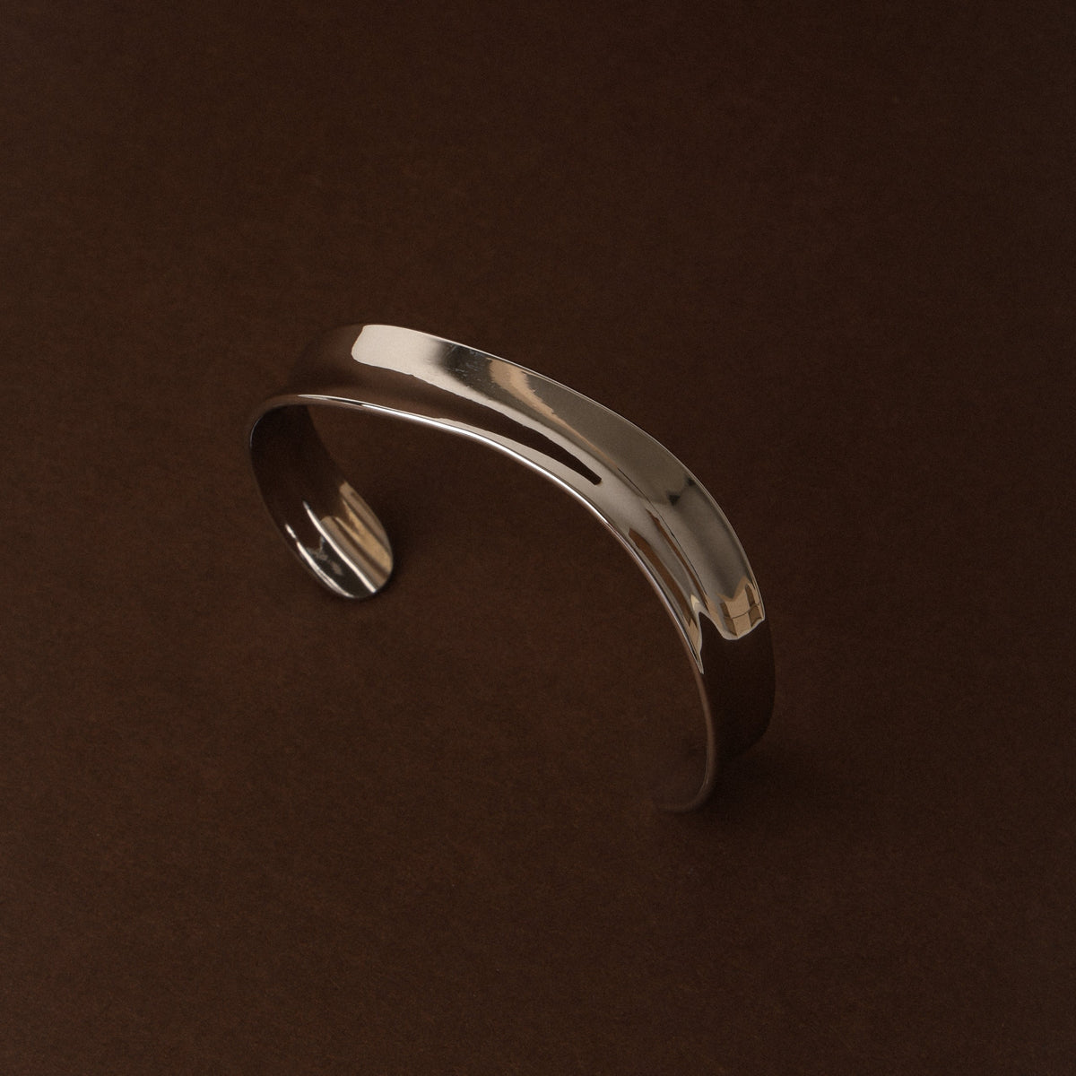 Bruce & Co Sol – Sculpted Polished Open Cuff Bracelet
