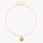 Bruce & Co Sorella – Hammered Disc Pendant Necklace