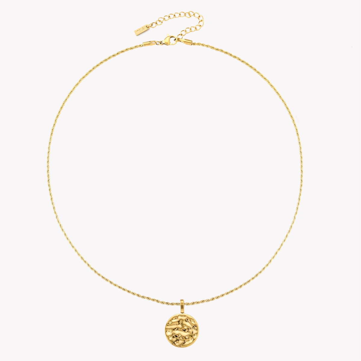 Bruce & Co Sorella – Hammered Disc Pendant Necklace