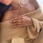Bruce & Co Sorella – Hammered Disc Pendant Necklace