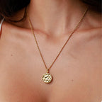 Bruce & Co Sorella – Hammered Disc Pendant Necklace