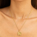 Bruce & Co Sorella – Hammered Disc Pendant Necklace