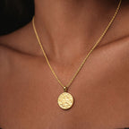 Bruce & Co Sorella – Hammered Disc Pendant Necklace