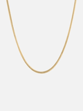 Bruce & Co Men’s Box Chain Necklace, 55 cm, 18K Gold-Plated Steel