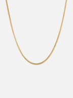 Bruce & Co Men’s Box Chain Necklace, 55 cm, 18K Gold-Plated Steel