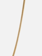 Bruce & Co Men’s Box Chain Necklace, 55 cm, 18K Gold-Plated Steel
