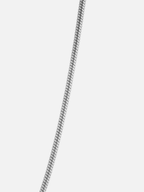 Bruce & Co Men’s Box Chain Necklace, 55 cm, Platinum-Plated Steel