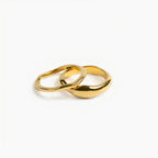 Bruce & Co Gemini – Two Sculpted Stacking Rings Set