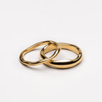 Bruce & Co Gemini – Two Sculpted Stacking Rings Set
