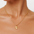 Bruce & Co Zircon North Star Pendant Necklace, Steel