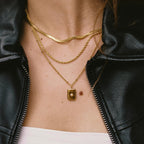 Bruce & Co Starlight – Star-Set Zirconia Tag Necklace
