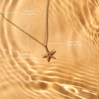 Bruce & Co Textured Starfish Pendant Necklace, 45 cm