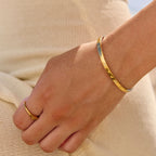 Bruce & Co Starlight – Starburst Zircon Cuff Bracelet