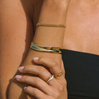 Bruce & Co Sol – Sculpted Polished Open Cuff Bracelet