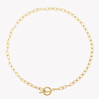Bruce & Co Paperclip Toggle Choker, 42 cm, Steel