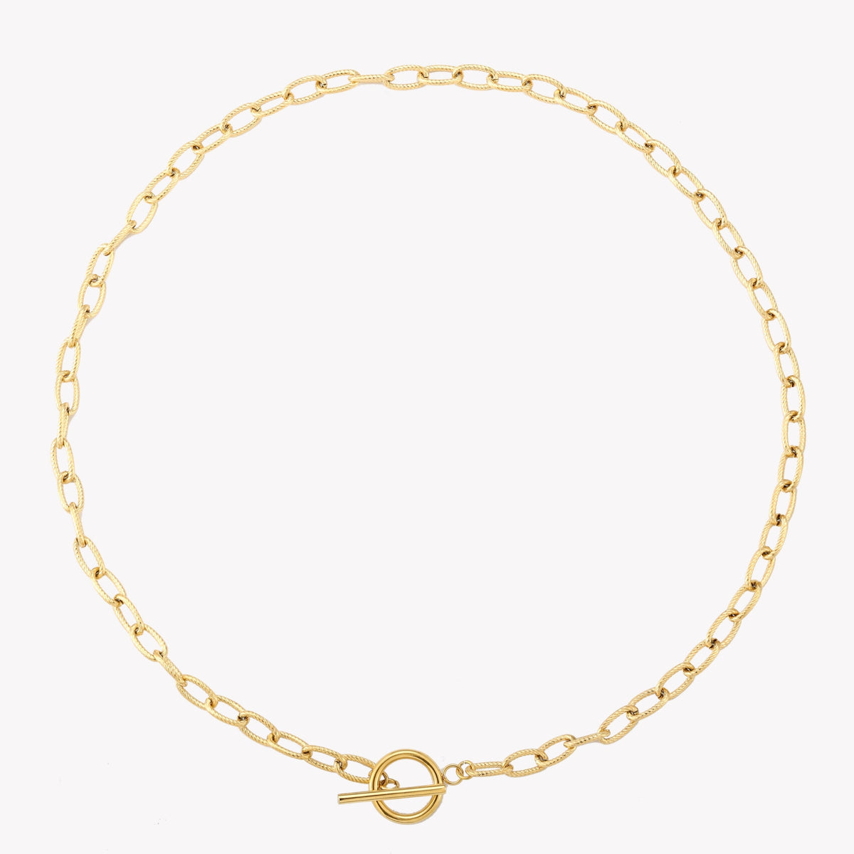 Bruce & Co Paperclip Toggle Choker, 42 cm, Steel