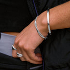 Bruce & Co Ios – Herringbone and Rope Layered Bracelet