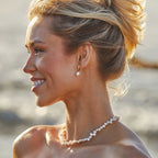 Bruce & Co Hammered Pearl Hoop Earrings, 12 mm