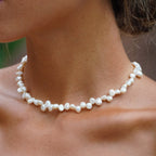 Bruce & Co Sunseeker – Irregular Freshwater Pearl Choker, 36–41 cm