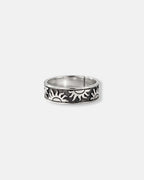Bruce & Co Men’s Engraved Sun Adjustable Band Ring, Silver-Tone Copper